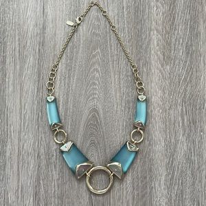 Alexis Bittar Carved Lucite Statement Necklace